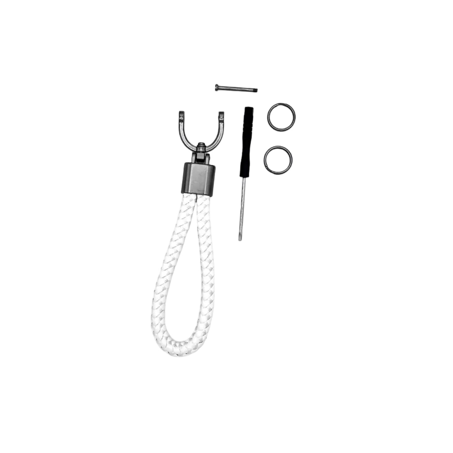 Premium Keyring - White